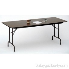 Melamine Standard Fixed Height Folding Table (18 in. x 48 in./Med Oak)